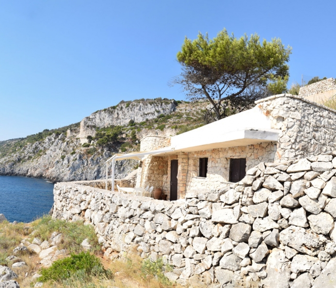 Stone House on the Adriatic Cliff