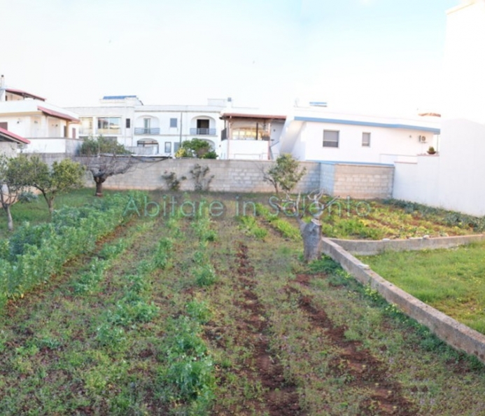 Building land in a residential area